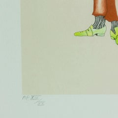 "Untitled (Parrot)" lithograph by children's book author Sandra Calder Davidson.