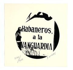Sandra Ceballos, "Habaneros a la v..." from La Huella Múltiple, 2002, 8.1x8.1in