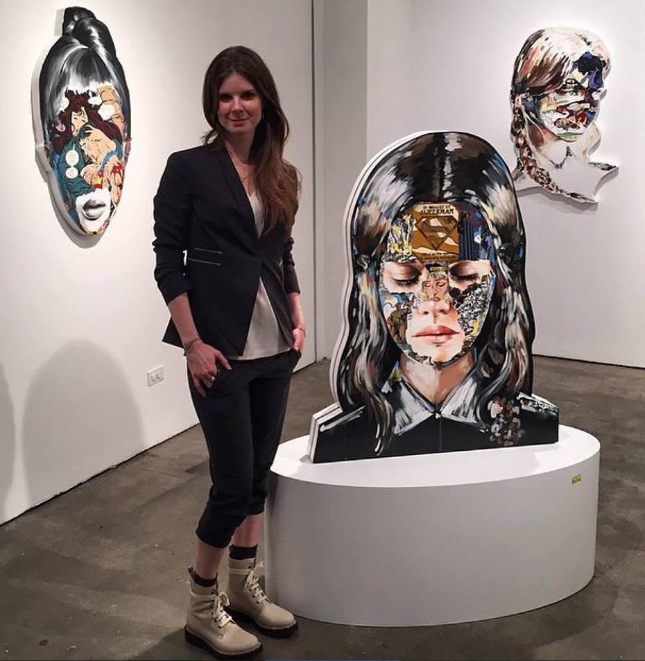 La Cage, Et Le Commencement & La Cage Triumphant (Diptych) - Street Art Painting by Sandra Chevrier