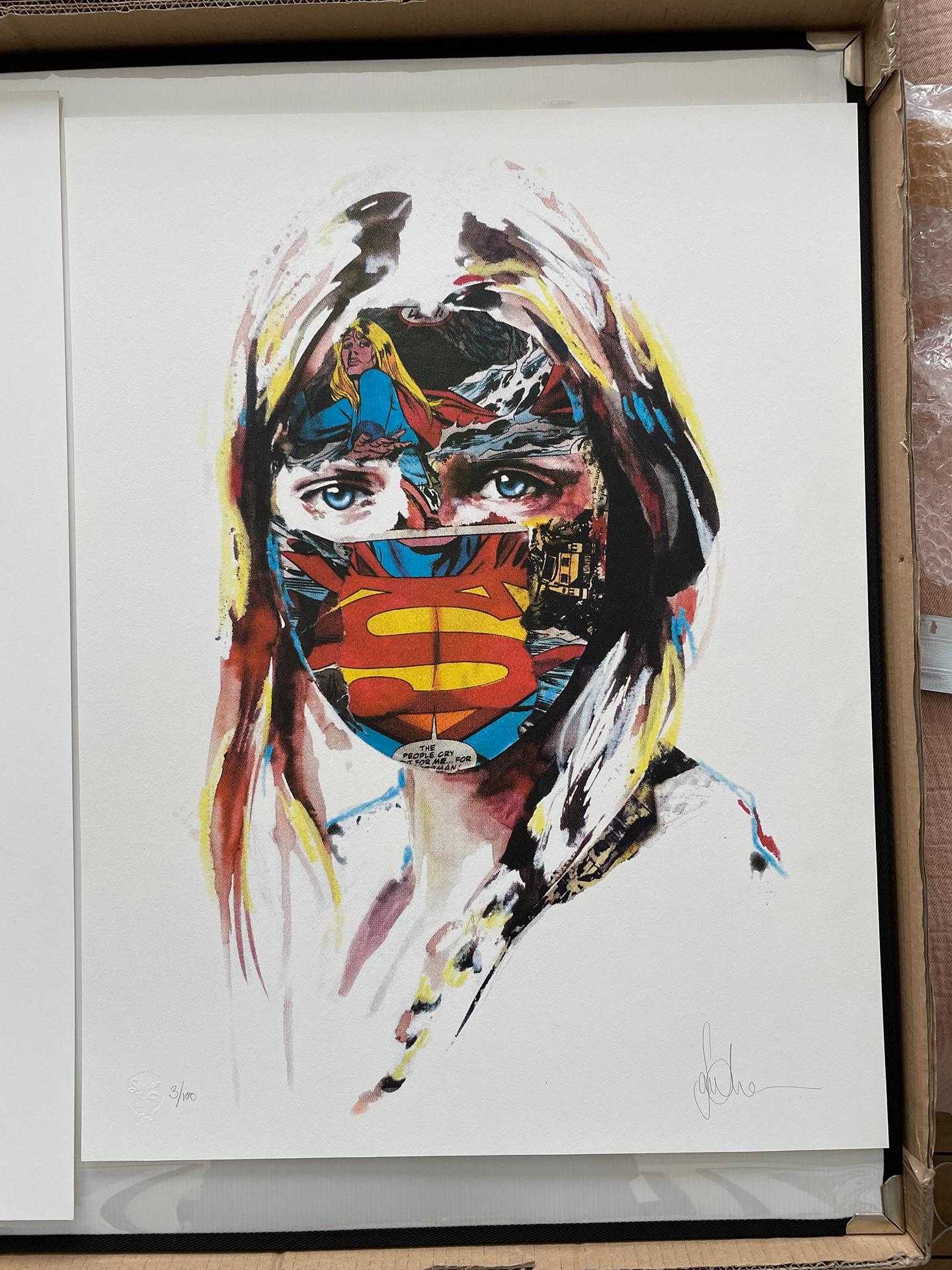Cage Study: Where People Are Crying.
4 colors screen print
CMYK process
ON Crane Letra's 100% cotton paper
edition: 100
20