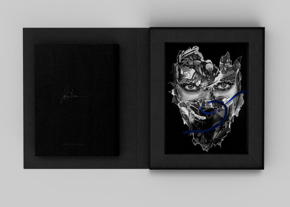 Deluxe Linen Wrapped Clamshell Box of Sandra Chevrier's Cages Book with Print For Sale 6