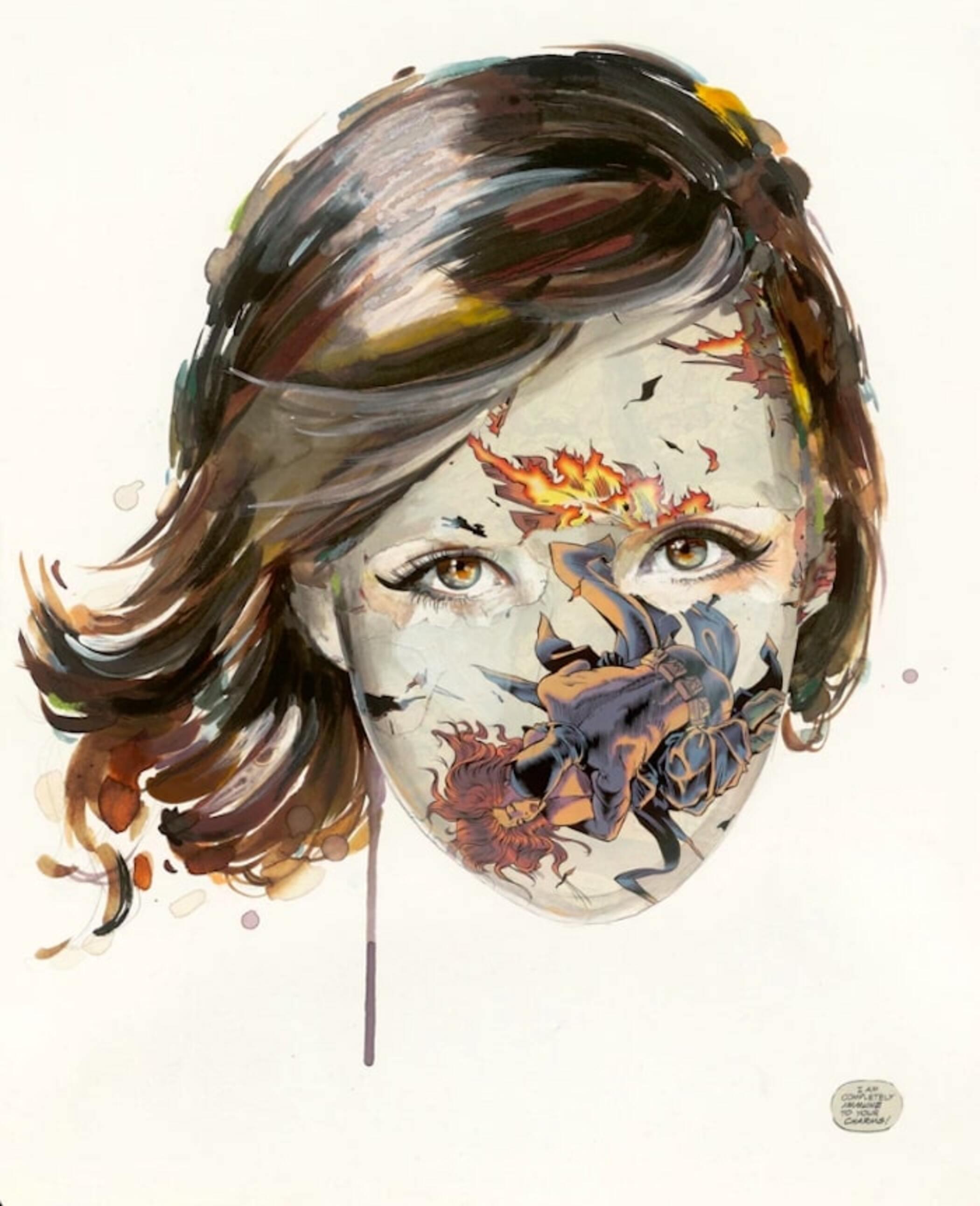 Sandra Chevrier Portrait Print - La Cage Immunisée à Ses Charmes (Ed. 24/50)