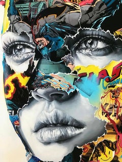 Sandra Chevrier - La Cage dans un Combat Électrique - Urban Graffiti Street Art