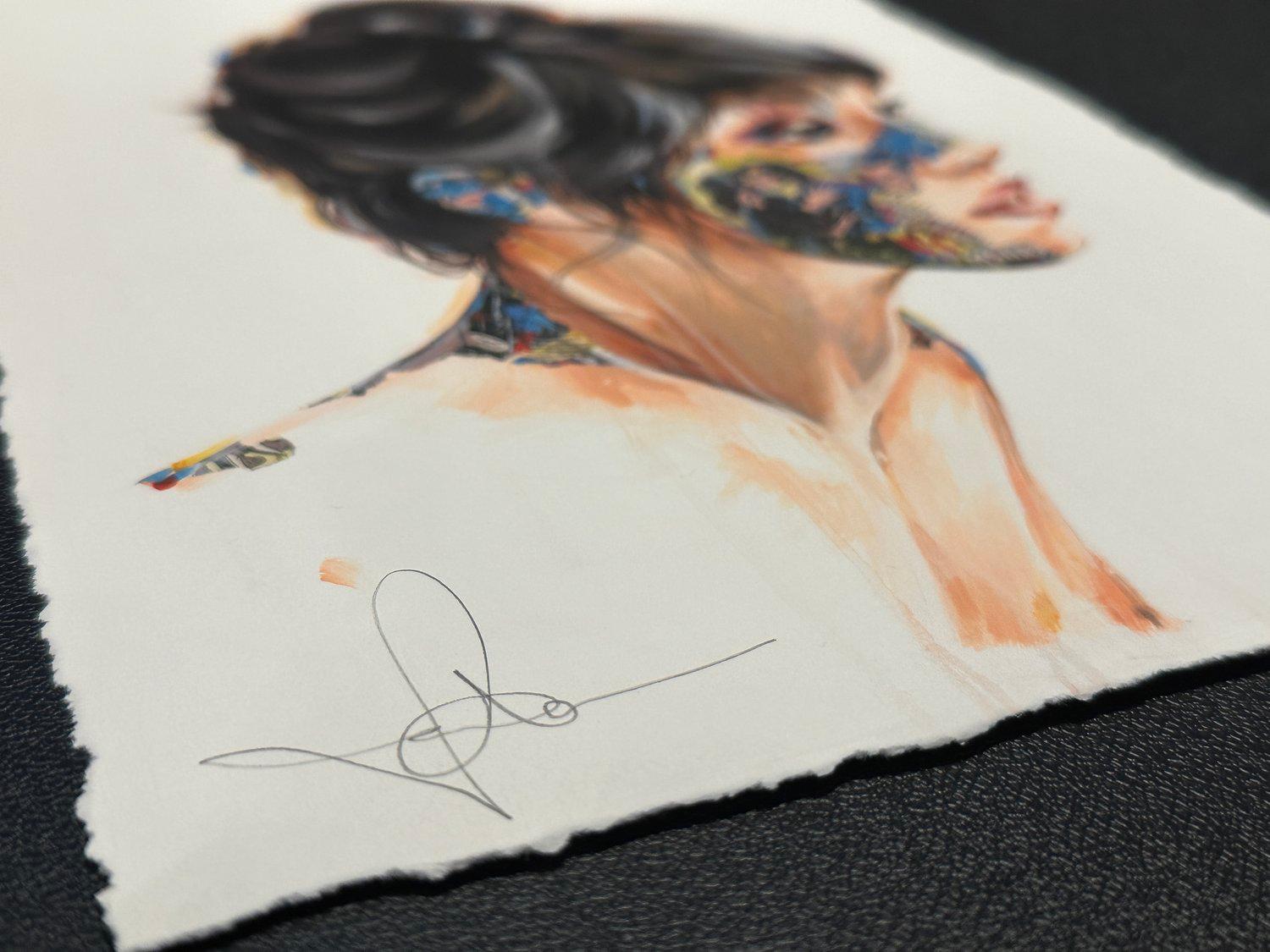 SANDRA CHEVRIER - La Cage et L'Amour Éternel Limited ed. hand signed. Pop art - Pop Art Print by Sandra Chevrier