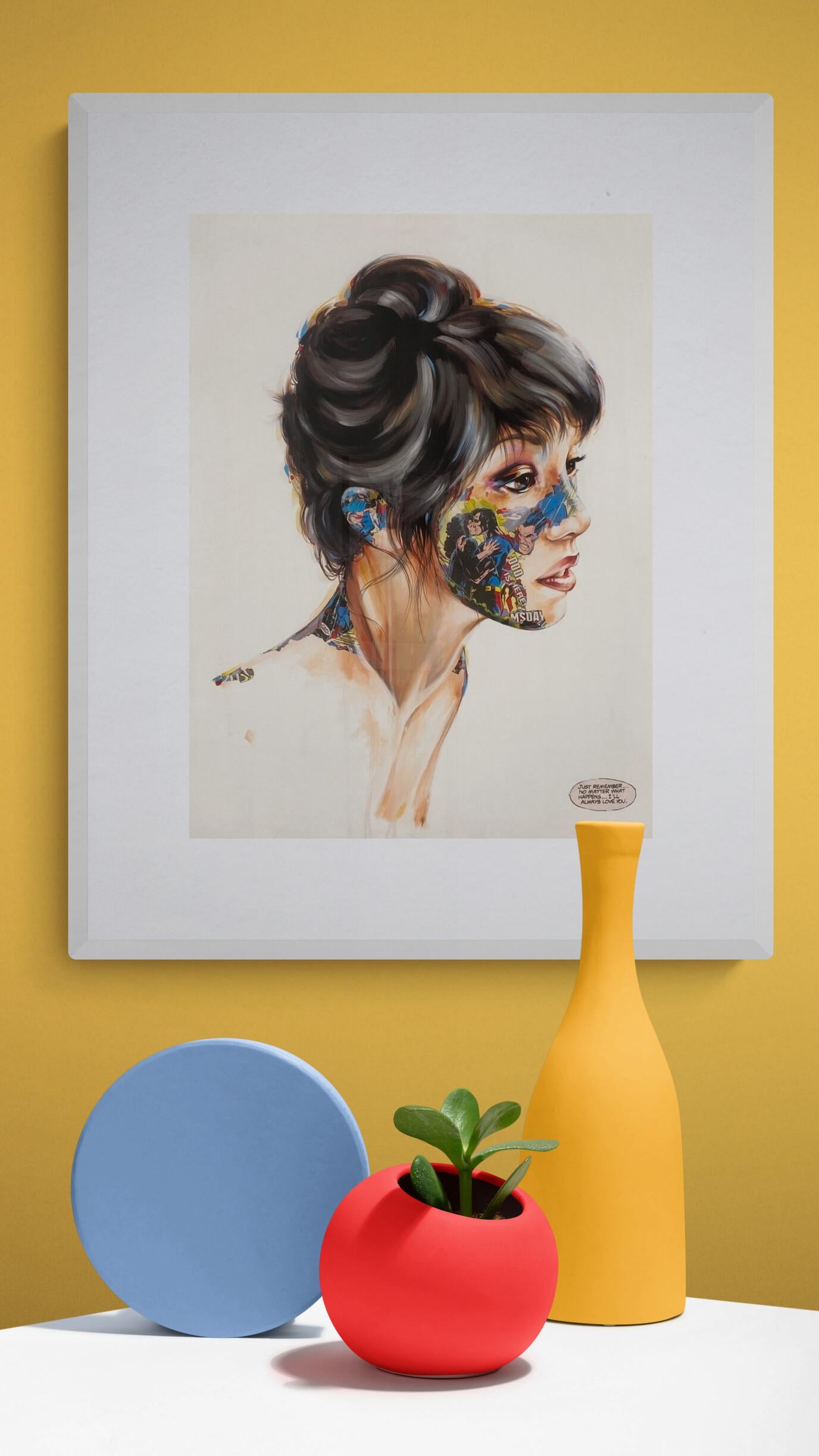 SANDRA CHEVRIER - La Cage et L'Amour Éternel Limited ed. hand signed. Pop art For Sale 1