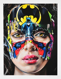 SANDRA CHEVRIER: La Cage. Je N'ai Pas Peur - Gicle auf Papier Pop Art:: Street Art