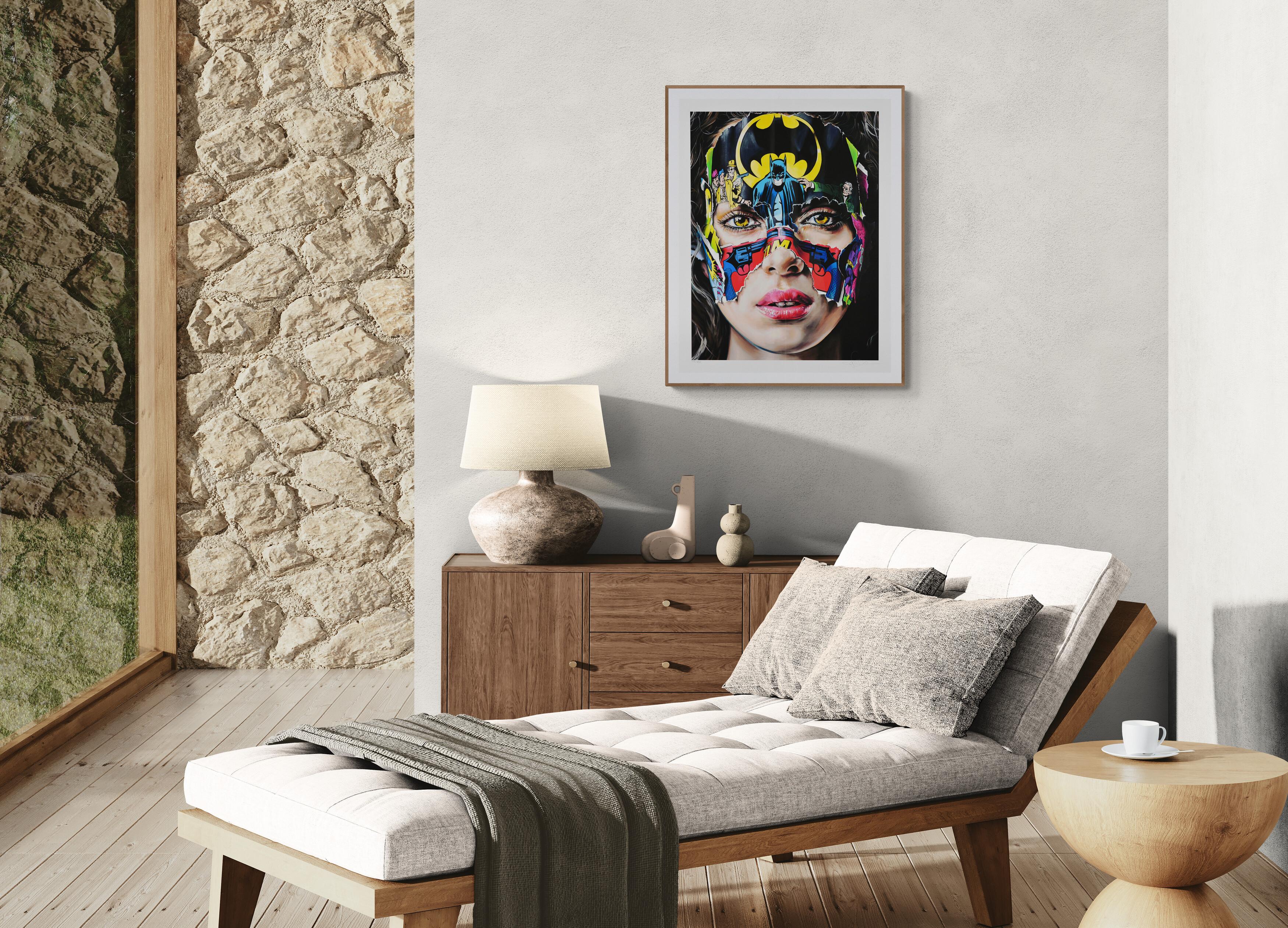 SANDRA CHEVRIER - La Cage. Je N'ai Pas Peur. Limited ed. hand signed. Pop art - Print by Sandra Chevrier