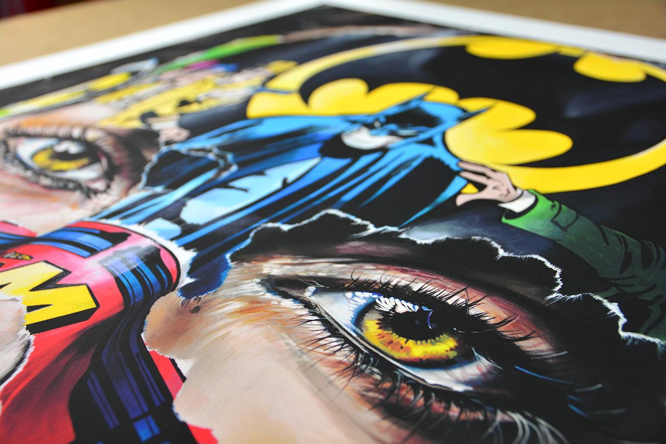 SANDRA CHEVRIER - La Cage. Je N'ai Pas Peur. Limited ed. hand signed. Pop art - Black Figurative Print by Sandra Chevrier