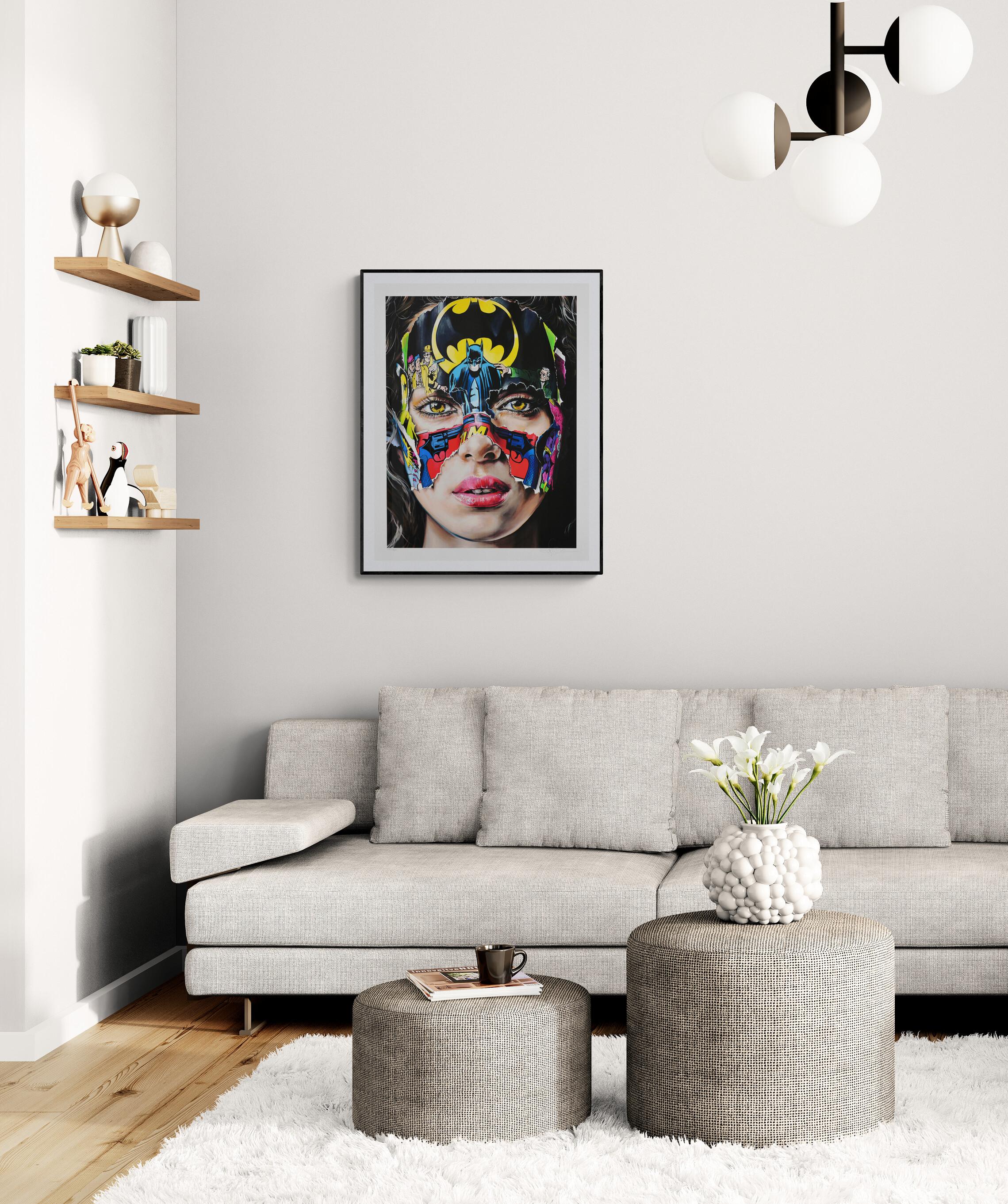 SANDRA CHEVRIER - La Cage. Je N'ai Pas Peur. Limited ed. hand signed. Pop art For Sale 2