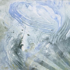 “Fell into the Ocean”, Contemporary, Blue, Green, Yellow, Acrylic Painting