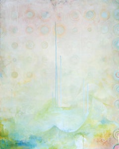 “Hi-hat Kabbalah”, abstract, nude, music, pink, green, blue, acrylic painting