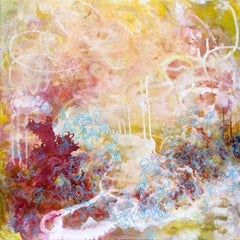 "Johnny", Zeitgenössisch, Gelb, Rosa, Rot, Blau, Weiß, Acrylgemälde, 2025