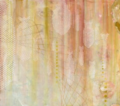 “Location Services", Contemporary, Figure, Pink, Green, Orange, Acrylic Painting