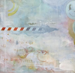 "Smiling", Contemporaneo, Paesaggio, Blu, Verde, Rosso, Bianco, Pittura Acrilica