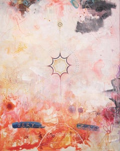 “Solid Gold Toilet”, Contemporary, Politics, Orange, Pink, Acrylic Painting