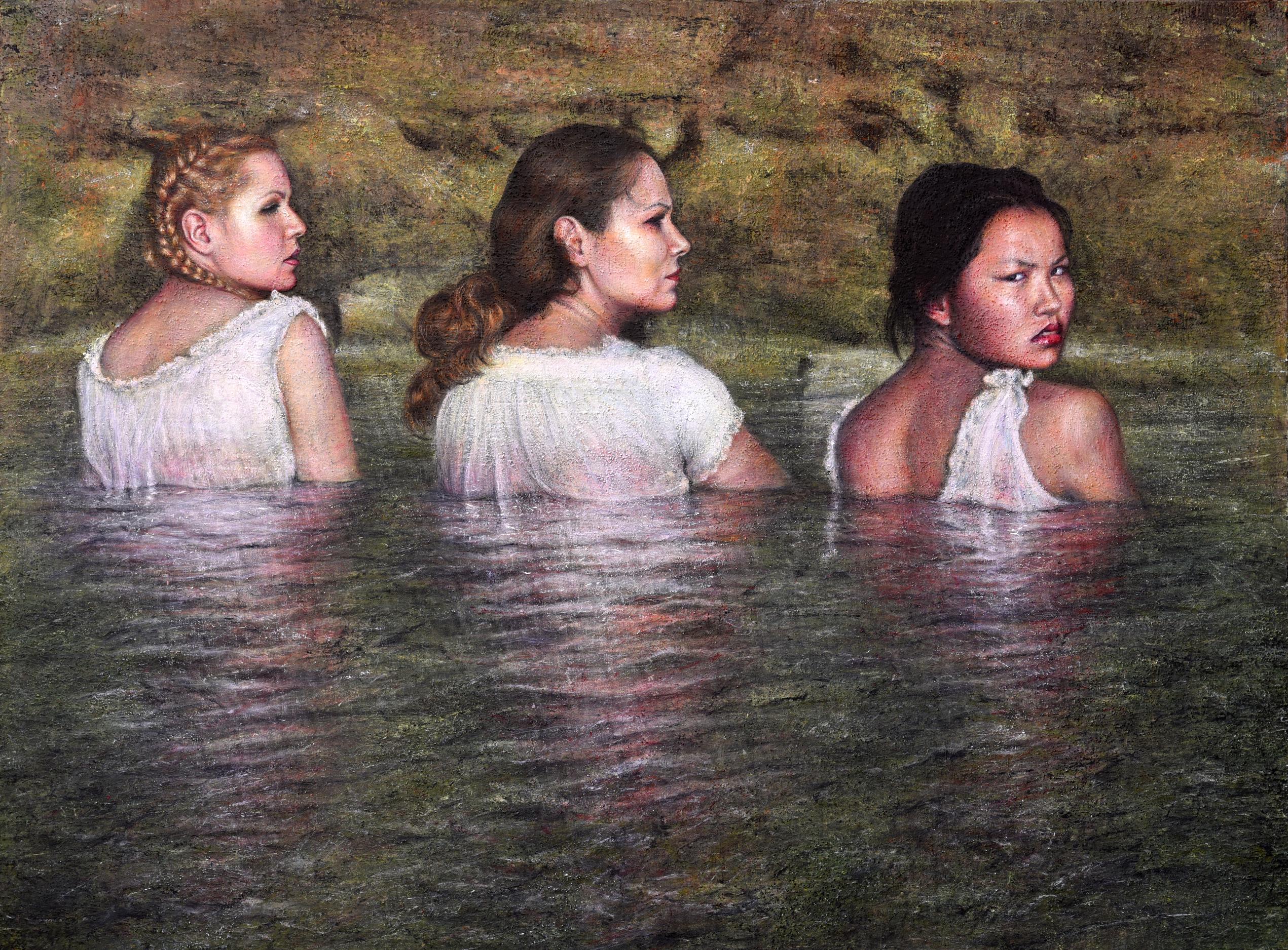 Spanish Contemporary Art by Sandra de Jaume - Bañándose