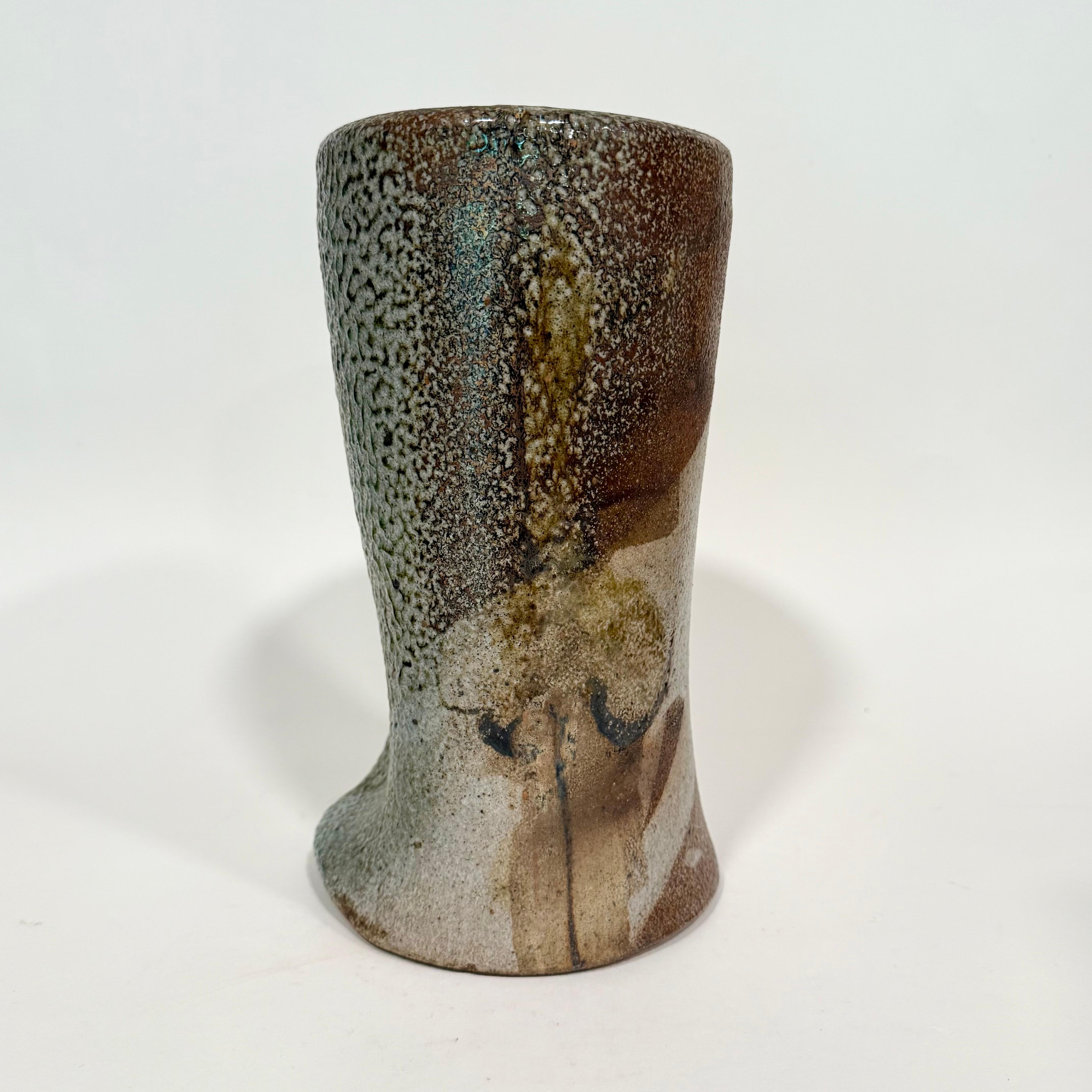 Sandra Johnstone Abstract Lidded Vessel c1970s California In Good Condition For Sale In Oakland, CA