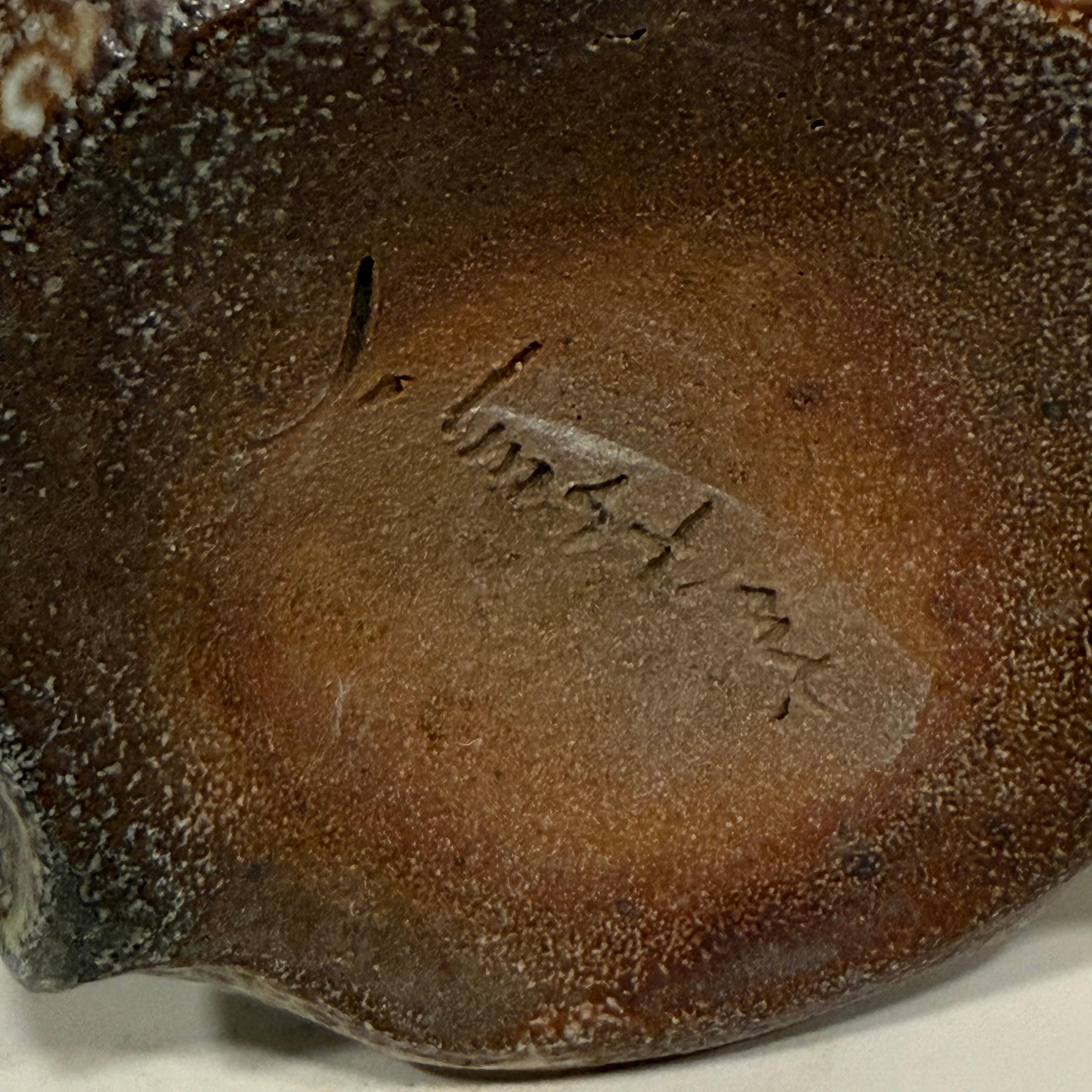 Sandra Johnstone Salt-Fired Altered Small Planter c1970s #1 (Ende des 20. Jahrhunderts) im Angebot