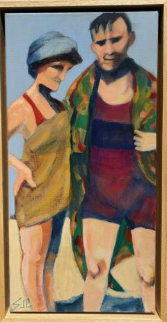 "Honeymoon At Shaws Cove"  Modern Expressionist Figurative