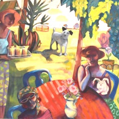 "Lemonade Afternoon"  Modern Expressionist Figurative