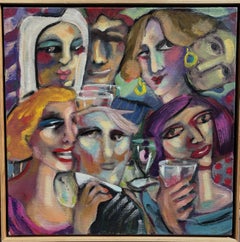 "Qui non c'è nessuno tranne noi galline".  Espressionismo moderno figurativo