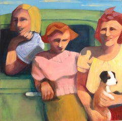 "Road Trip Up The Coast"  Modern Expressionist Figurative