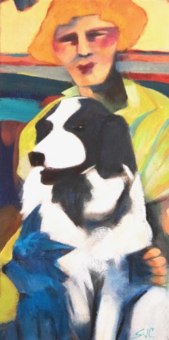 "Road Trip With Toots And Cookie"  Modern Expressionist Figurative