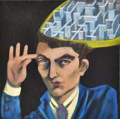 "What's In My Head": I'm A Maze" Contemporary Expressionist Figurative 
