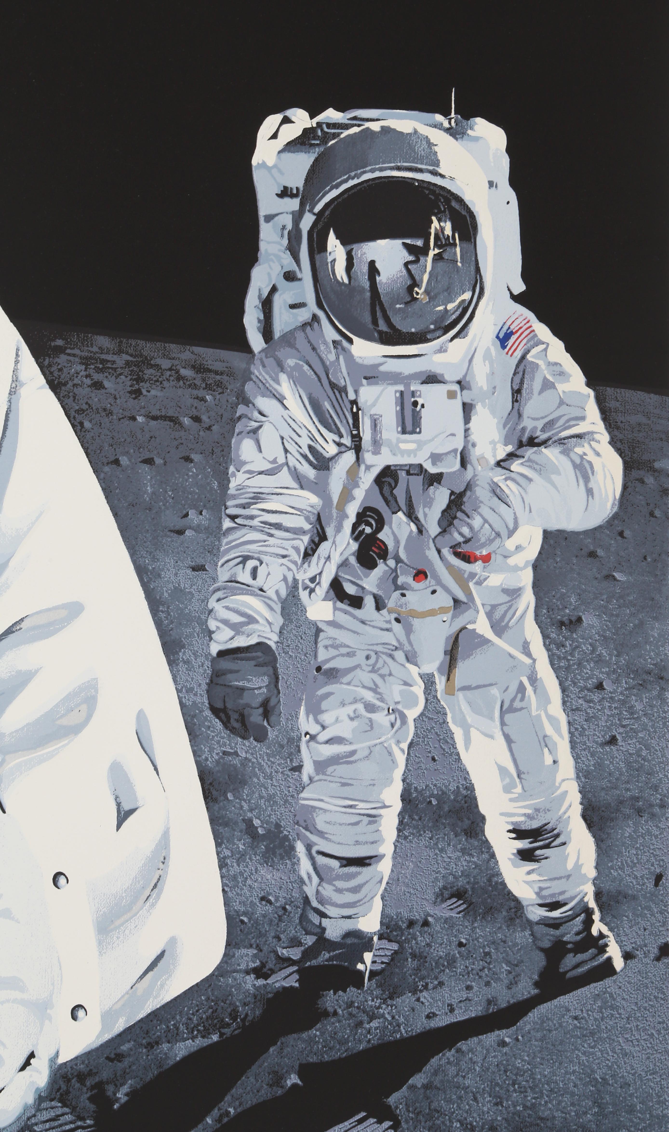 One Small Step for a Man... Pop Art Screenprint by Sandra Lawrence For Sale 2