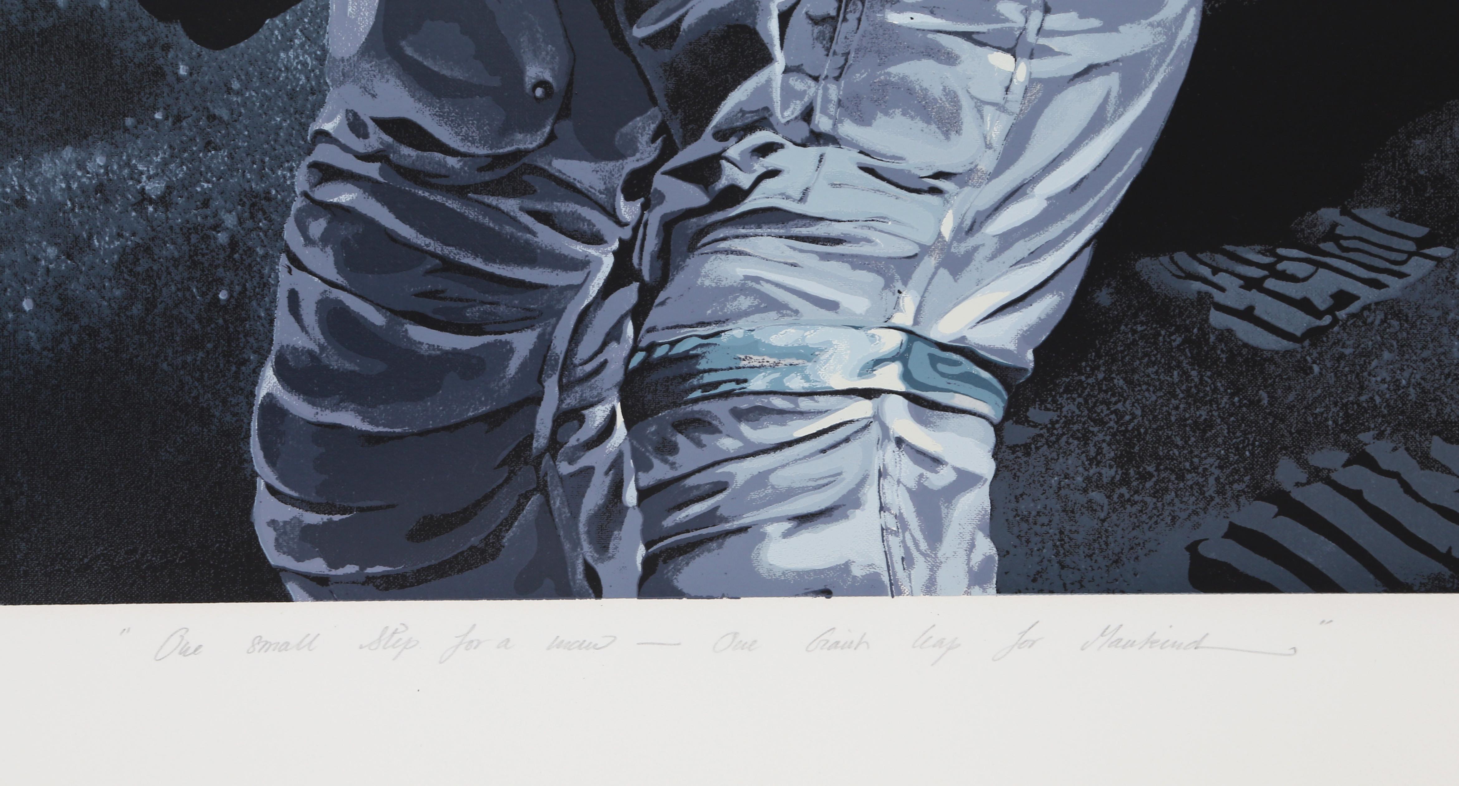 One Small Step for a Man... Pop Art Screenprint by Sandra Lawrence For Sale 3