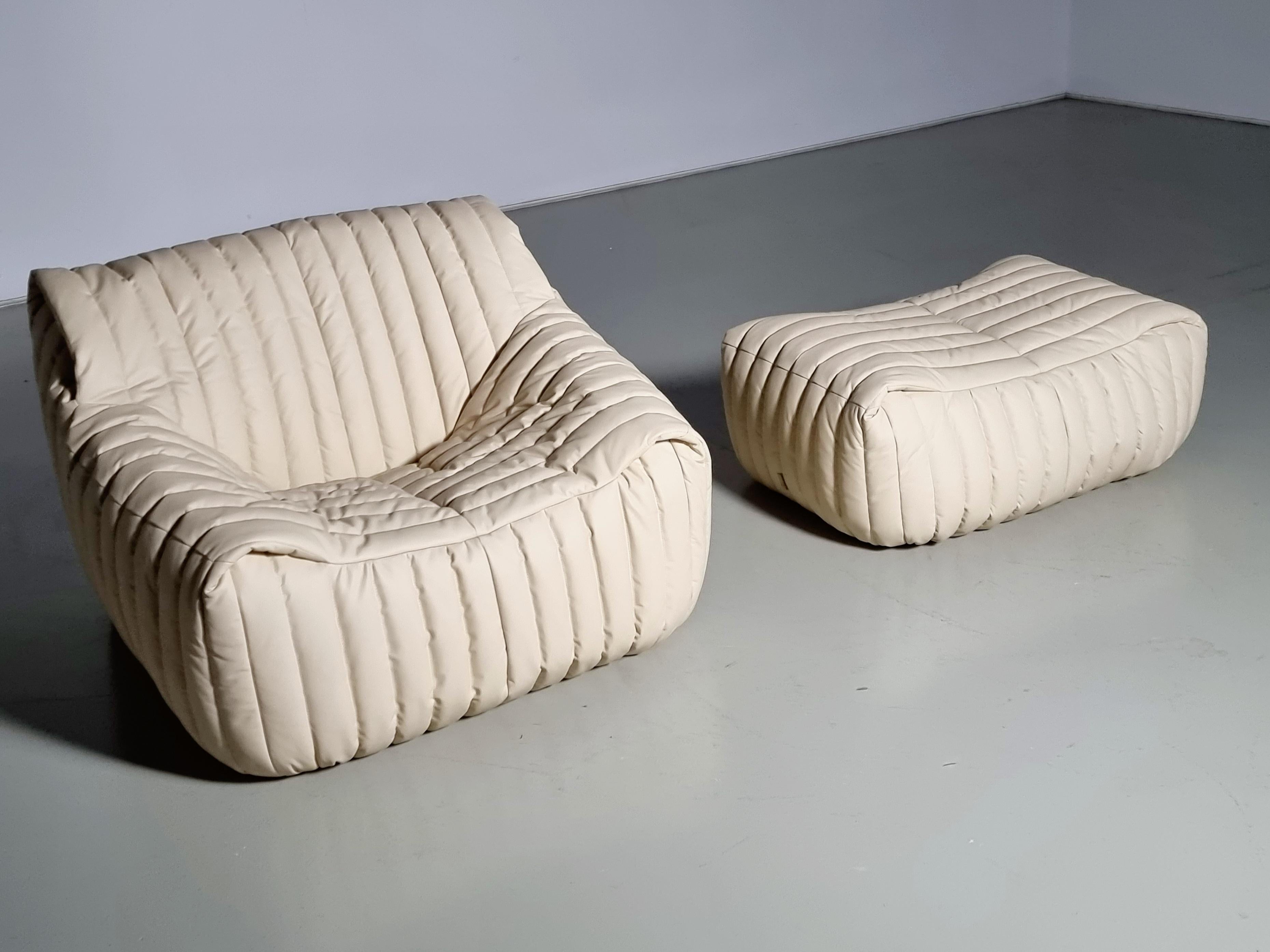 Canapé Sandra: un design d'Annie Hieronimus pour Cinna dans les années 70