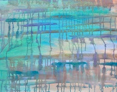 Multicolored Abstract in Acrylic on Canvas