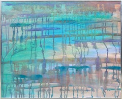 Multicolored Abstract in Acrylic on Canvas