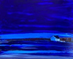 « Arrangement bleu », peinture à l'huile