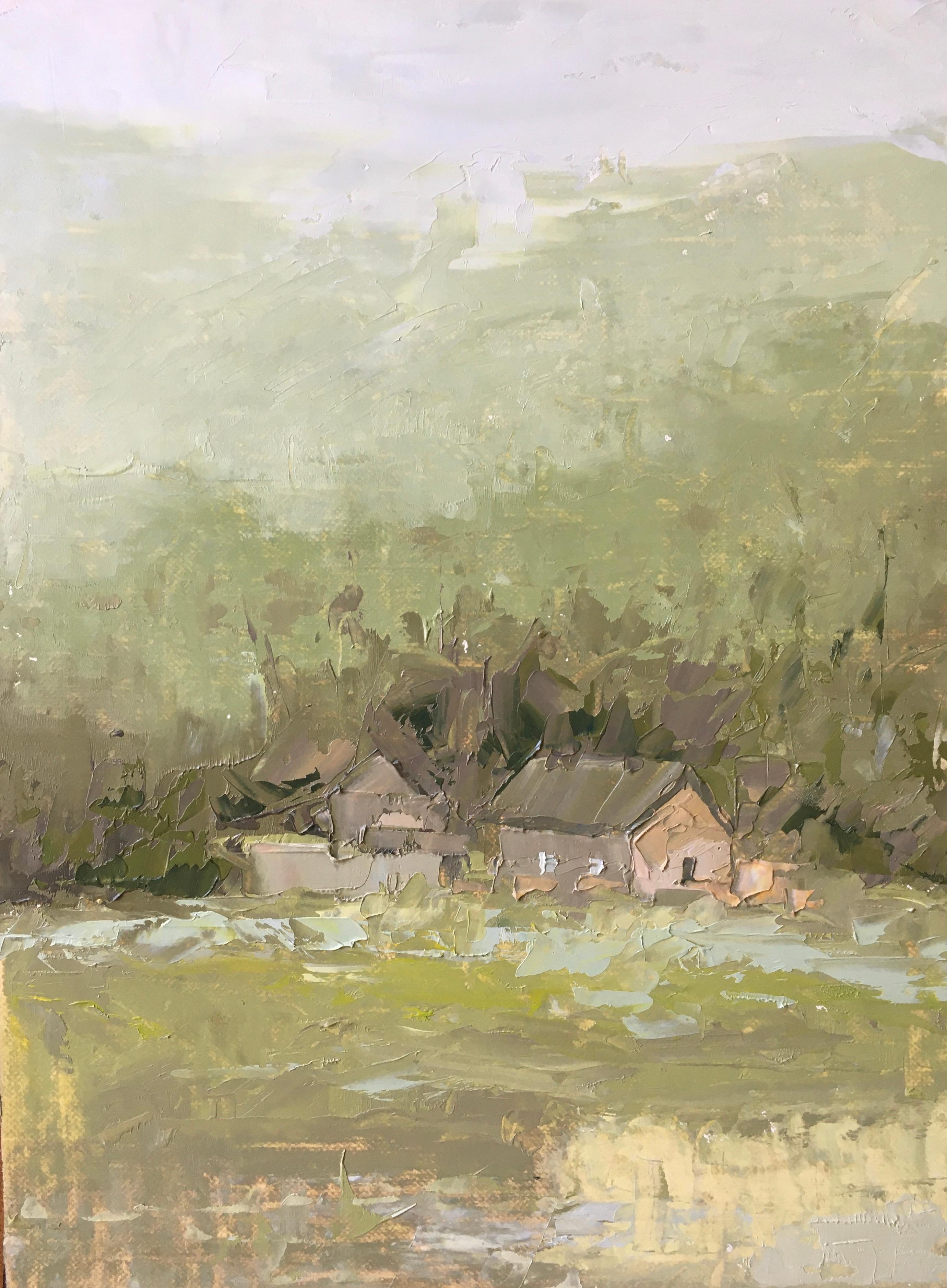 Sandra Pratt Still-Life Painting - "Forgotten House", Oil painting