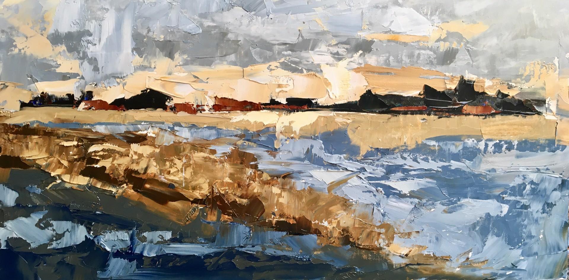 Sandra Pratt Landscape Painting - Impending Storm