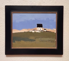 Irish House on Green II - Zeitgenössische Impasto-Landschaft, Ölgemälde