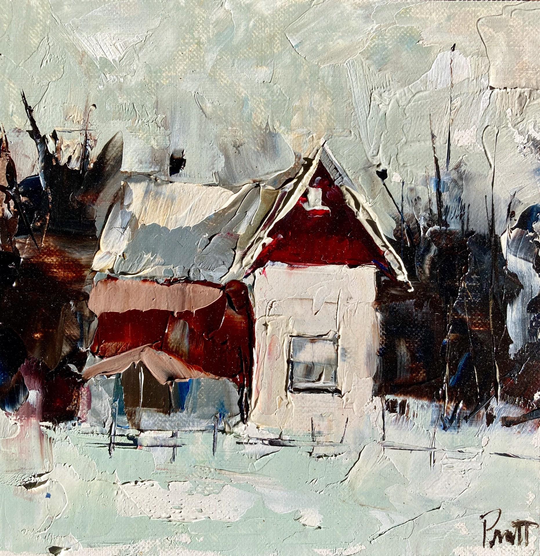 Sandra Pratt Landscape Painting - Lone House