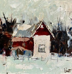Peinture à l'huile "Lone House"