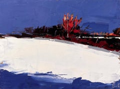 "Lone Tree, " Oil painting