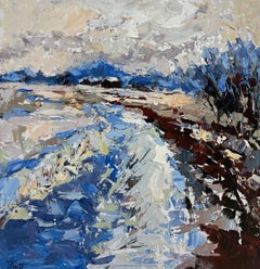 "Meandering Road" (2024) By Sandra Pratt, Landscape Oil Painting