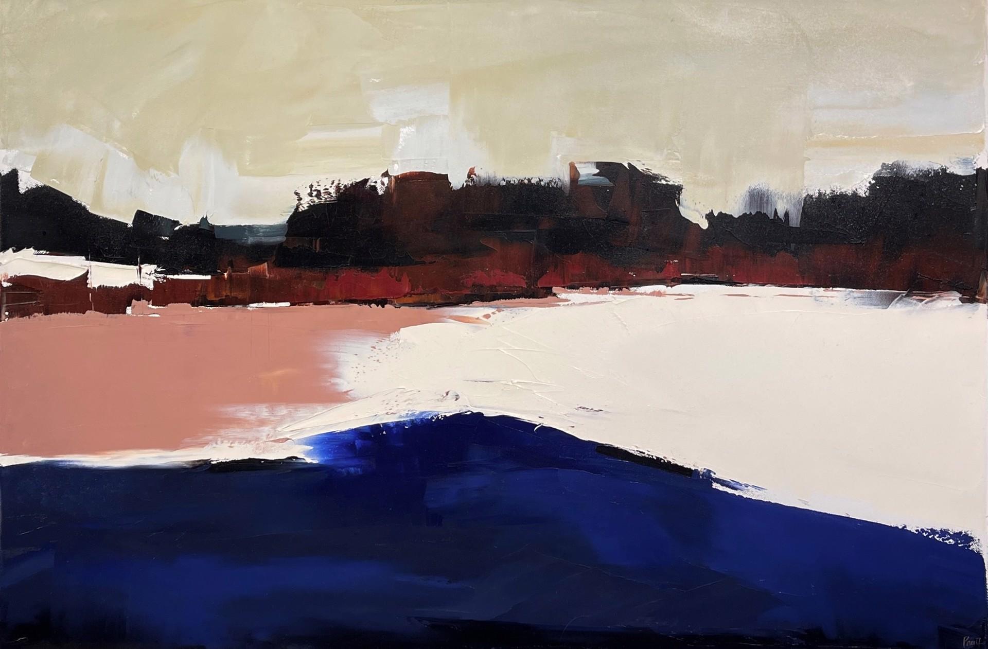 Sandra Pratt Figurative Painting – Nature
s Gaze, 2025 - Zeitgenössische Impasto-Landschaft, Ölgemälde auf Leinwand