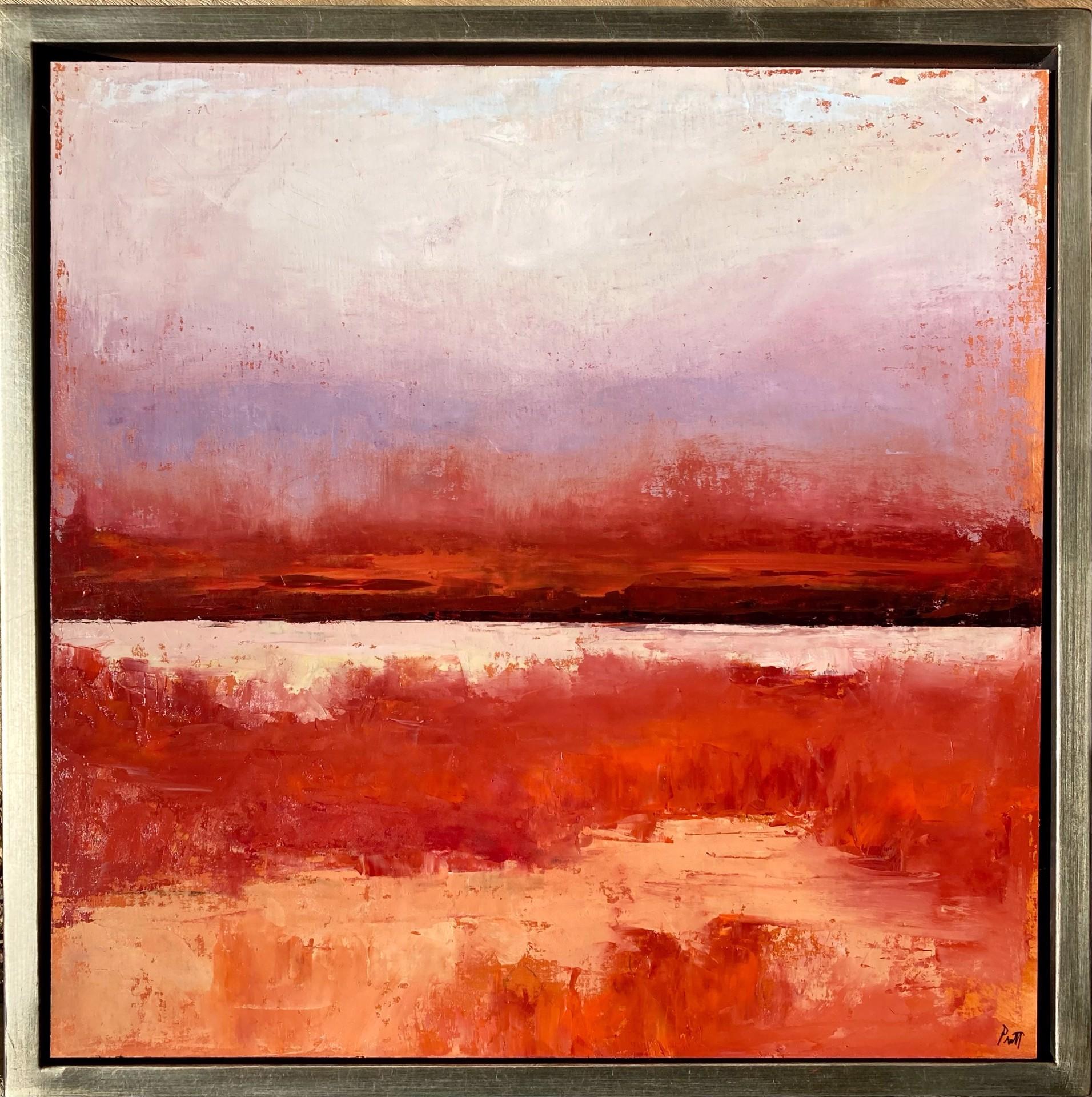 Red and Orange Arrangement - Painting by Sandra Pratt