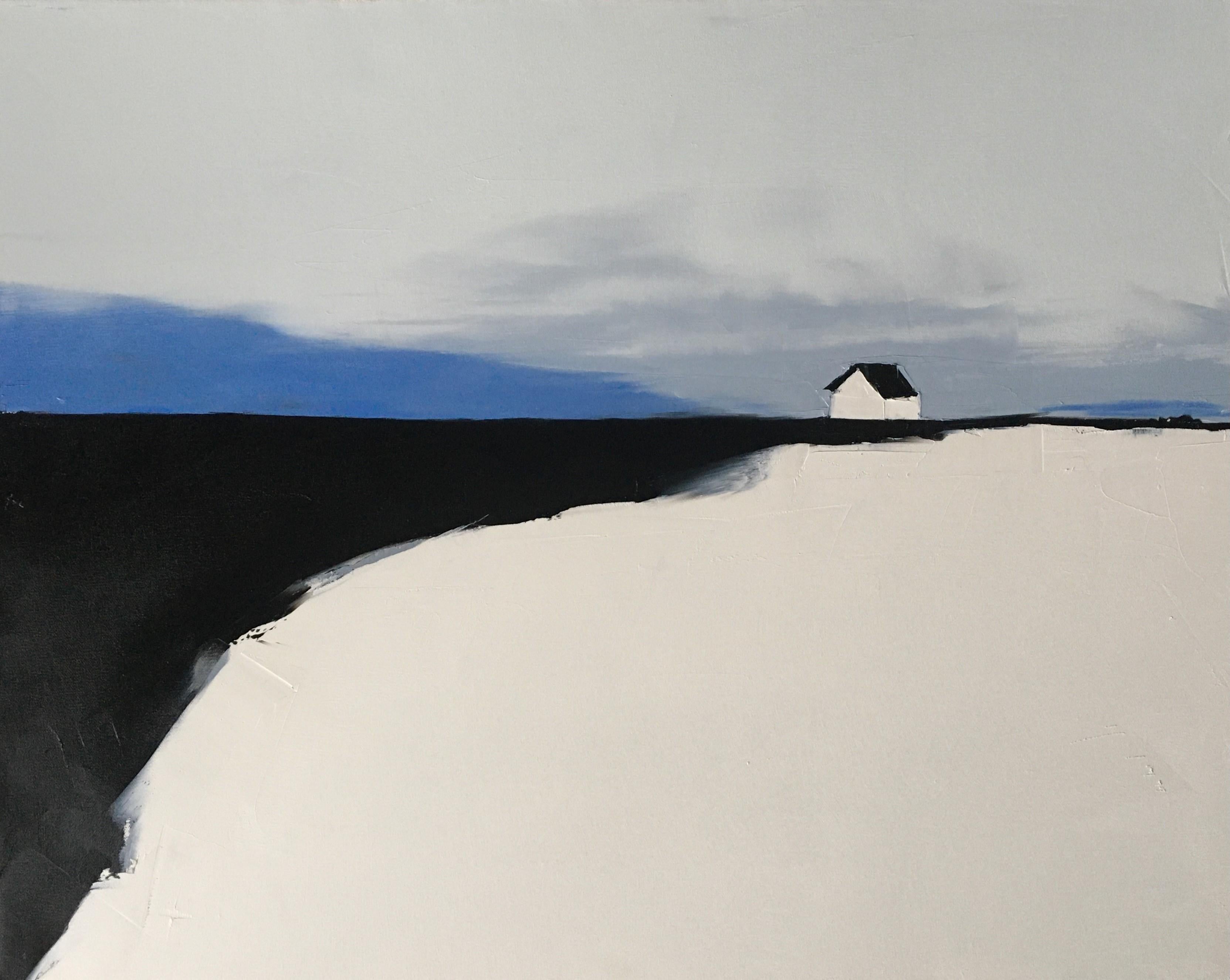 "Serene House" (2025), Original Expressionist Impasto Landscape, Oil Painting