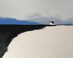 "Serene House" (2025), Original Expressionist Impasto Landscape, Oil Painting