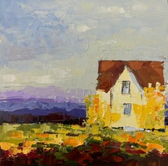 "Summer House" (2024) By Sandra Pratt, Original Oil Painting of Landscape