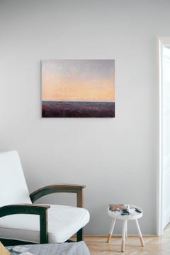 "Sonnenuntergang" (2025), Original Expressionist Impasto-Landschaft, Ölgemälde