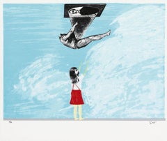 Sandra Ramos, kubanische Künstlerin, Original, handsignierte Siebdruck-Collage auf Leinwand n1