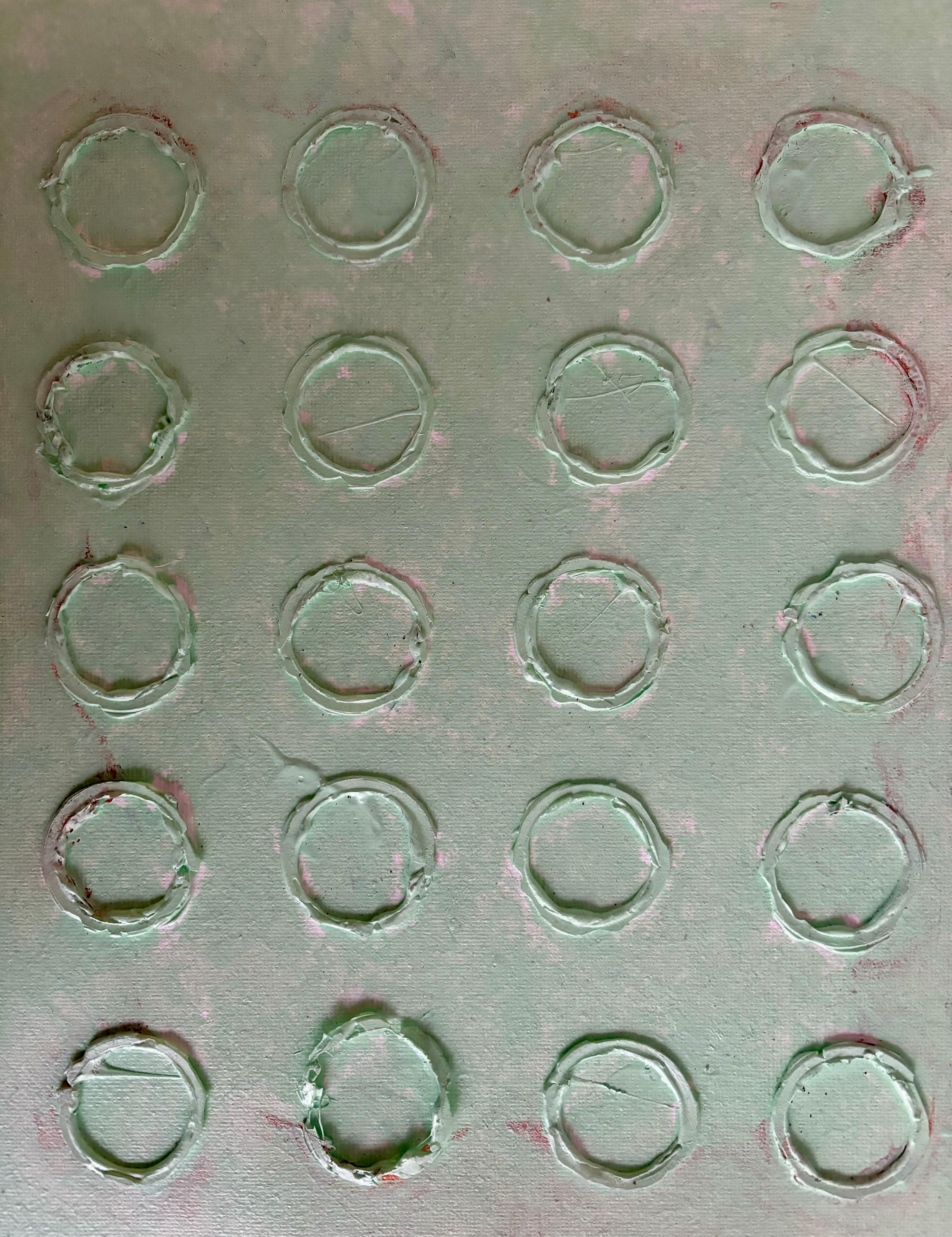 Acryl auf Leinwand, kombinierte Technik, gerahmt (der Rahmen kann variieren und ist nicht identisch mit dem Bild), inspiriert vom Thema 