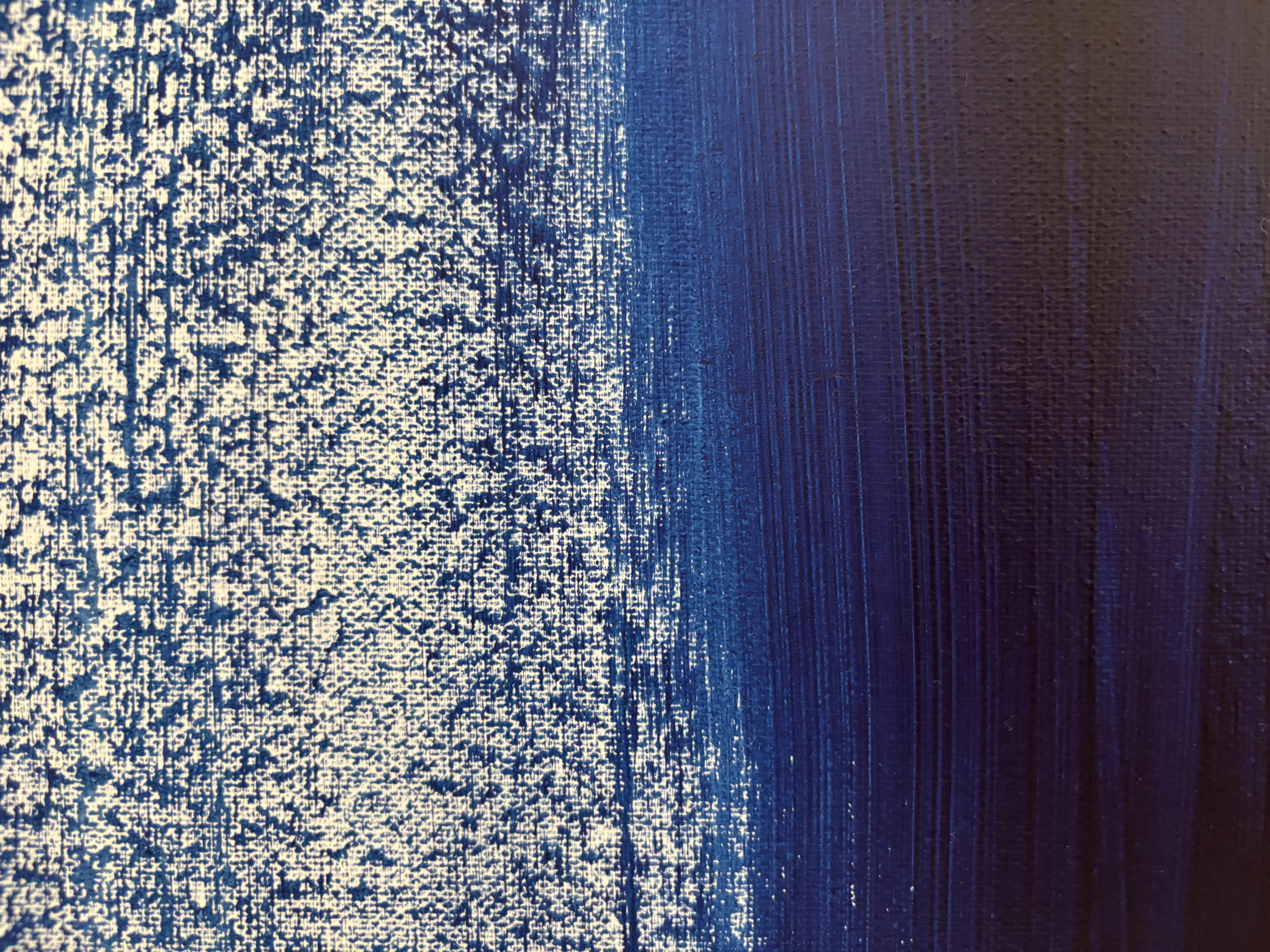 GIORNO e NOTTE - Abstract Painting Nero di Sandra Salamonová